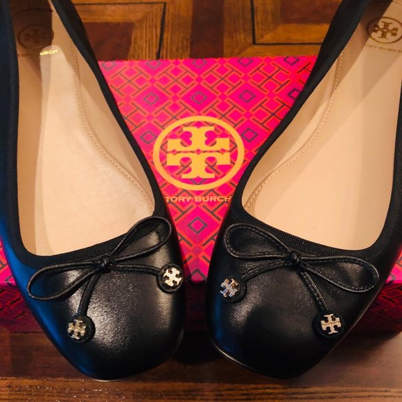 Tory Burch Black Driver Ballet Flats - Picture 1 of 7